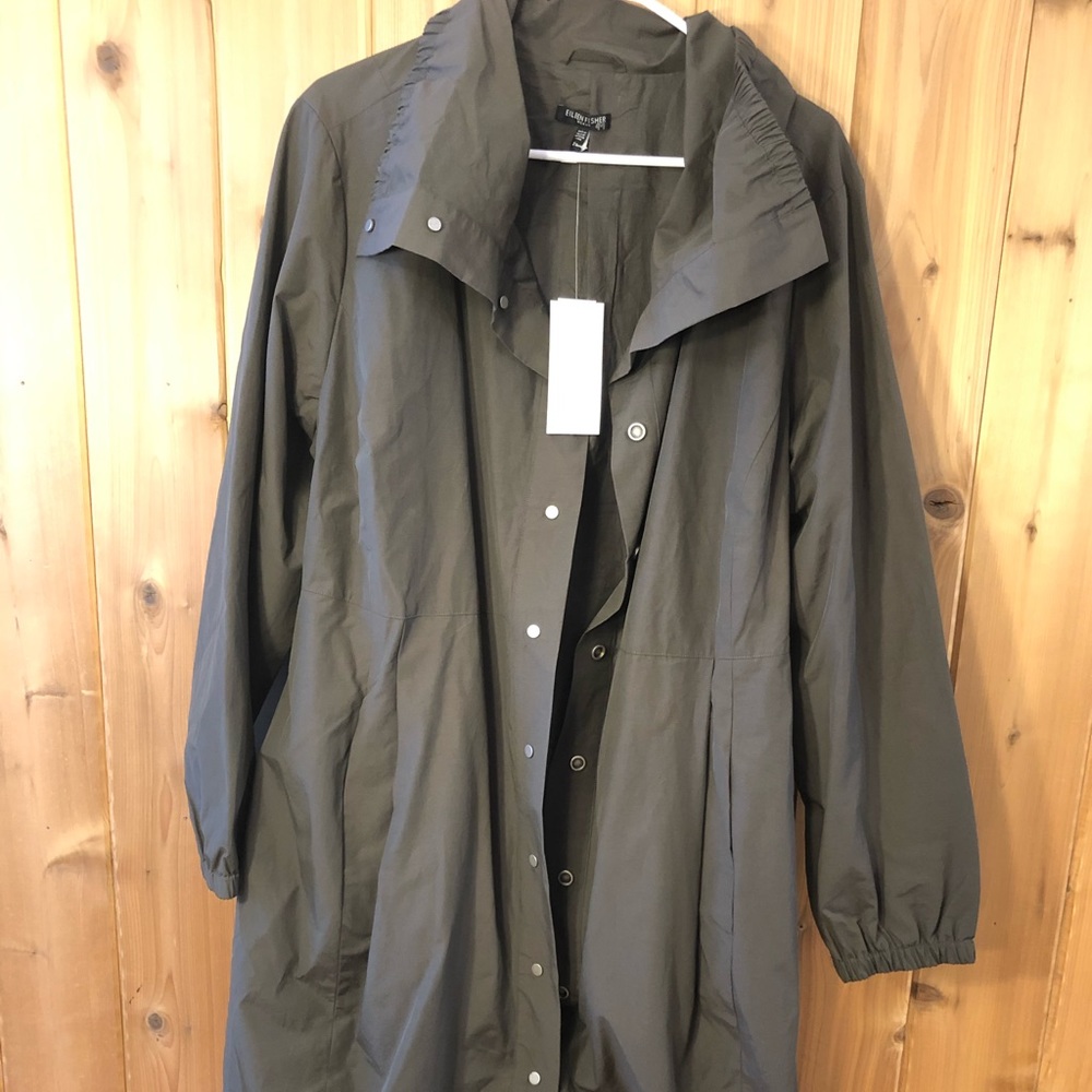 Eileen Fischer Funnel Bubble Coat NWT